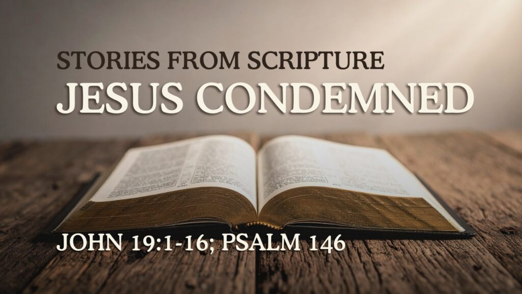2026-03-22 Stories from Scripture Jesus Condemned - John 191-16a; Psalm 146