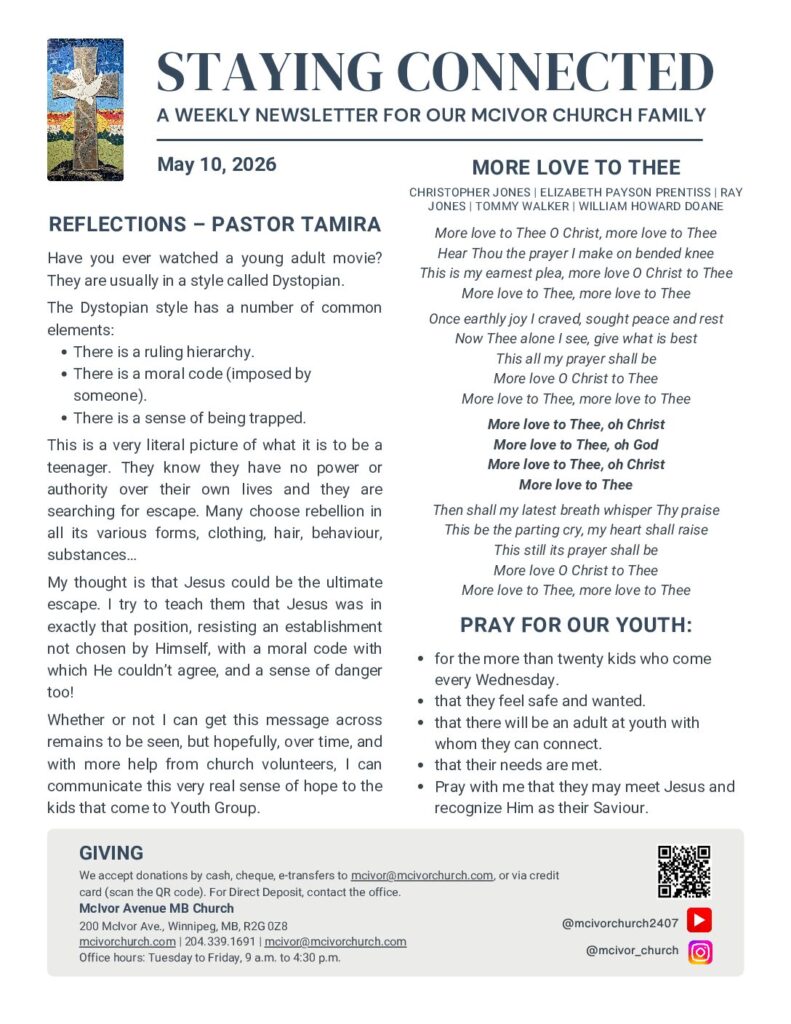 2026-05-10 Newsletter