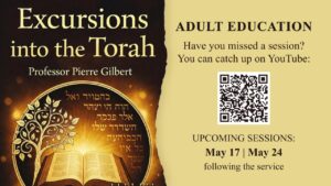 2026 Excursions into the Torah - Pierre Gilbert - CATCH UP ON YOUTUBE